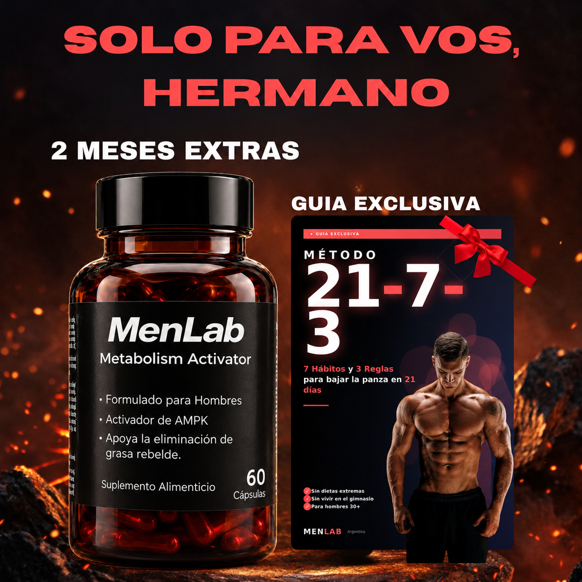 60 Días de Menlab + Guia Exclusiva Método 21-7-3 Para Potenciar Resultados